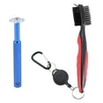 thumbnail image 1 of Golf Groove Sharpener Tool Golf Club Groove Sharpener and Retractable Golf Club Brush for Golfers Practical and Clean Kits for All Golf Irons Blue and Red, 1 of 8