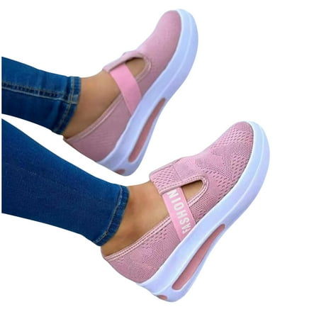 

Women s Ladies Shoes Casual Daily Buckle Closed Toe Platform Sneakers
