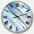 thumbnail image 1 of Designart « Blue Silver Spring Ii Modern Wall Clock, 1 of 4