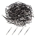 thumbnail image 1 of Uxcell Elastic Barbed Cord 2 Inch / 53mm, 200 Pcs 2mm Loop Stretch Round String with Metal Barb Fasteners for Hats Masks Menus Crafting Book, Black, 1 of 1