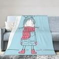 thumbnail image 2 of Super Soft Anti-Pilling Flannel Bed Blankets, Winter Lovely Girl Cozy Fluffy Warm All Seasons Throw Blanket for Sofa Bedding, 50"x40", 2 of 8