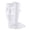 White, variant on Krdevn Girls Vertical Rib Knee High Socks with Side Pom Detail, Soft Stretchy Dressy Hosiery (Baby,Toddler),2-4 Years