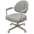 thumbnail image 2 of 4 - Swivel Metal Dining Caster Chair M-70 - Portwood Ash - Beige, 2 of 3