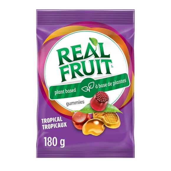 REALFRUIT Gummies Tropical Candy, Dare Real Fruit, 180g