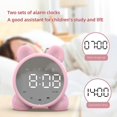 thumbnail image 2 of Reloj despertador digital Sailing Mini tarjeta TF altavoz Bluetooth rosa, 2 of 3