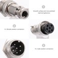 thumbnail image 3 of FRCOLOR Aviation Plug 12pcs/set 6 Pin Aviation Plug Aviation Socket Cable Joint Electrical Equipments,1.38"X0.47"X0.39", 3 of 5