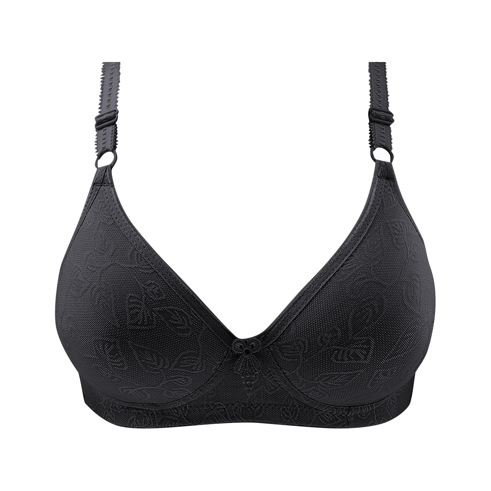 RPVATI Push Up Wire Free Bras for Women Blue 38 