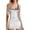 Gray, variant on Hvot&aat Women's Metallic Wetlook Clubwear Hot Sleeveless Scoop Neck Bodycon Tank Dress Solid Color Mini Dresses