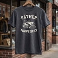 thumbnail image 4 of Father Mows Best, Funny Father's Day Gift, Vintage Lawn Mower Tee, Unisex Dad Shirt, Gift for Dad Who Loves Lawn Care, 4 of 5
