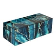 thumbnail image 4 of Dory Decorative Box Set of 2, Deep Blue Black Faux Marble Accent Glass, 4 of 7