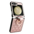 thumbnail image 4 of Allytechgroup Case for Samsung Galaxy Z Flip 7, PU Leather Slim Fit Ring Shockproof Military Grade Drop Protection Compatible with Samsung Galaxy Z Flip 7 for Women Girls, Rosegold, 4 of 7