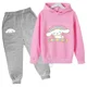 thumbnail image 3 of Traje de moda urbana Cinnamoroll para primavera y otoño para niños y niñas, jersey deportivo para niños y pantalones deportivos, chándal deportivo, 3 of 5