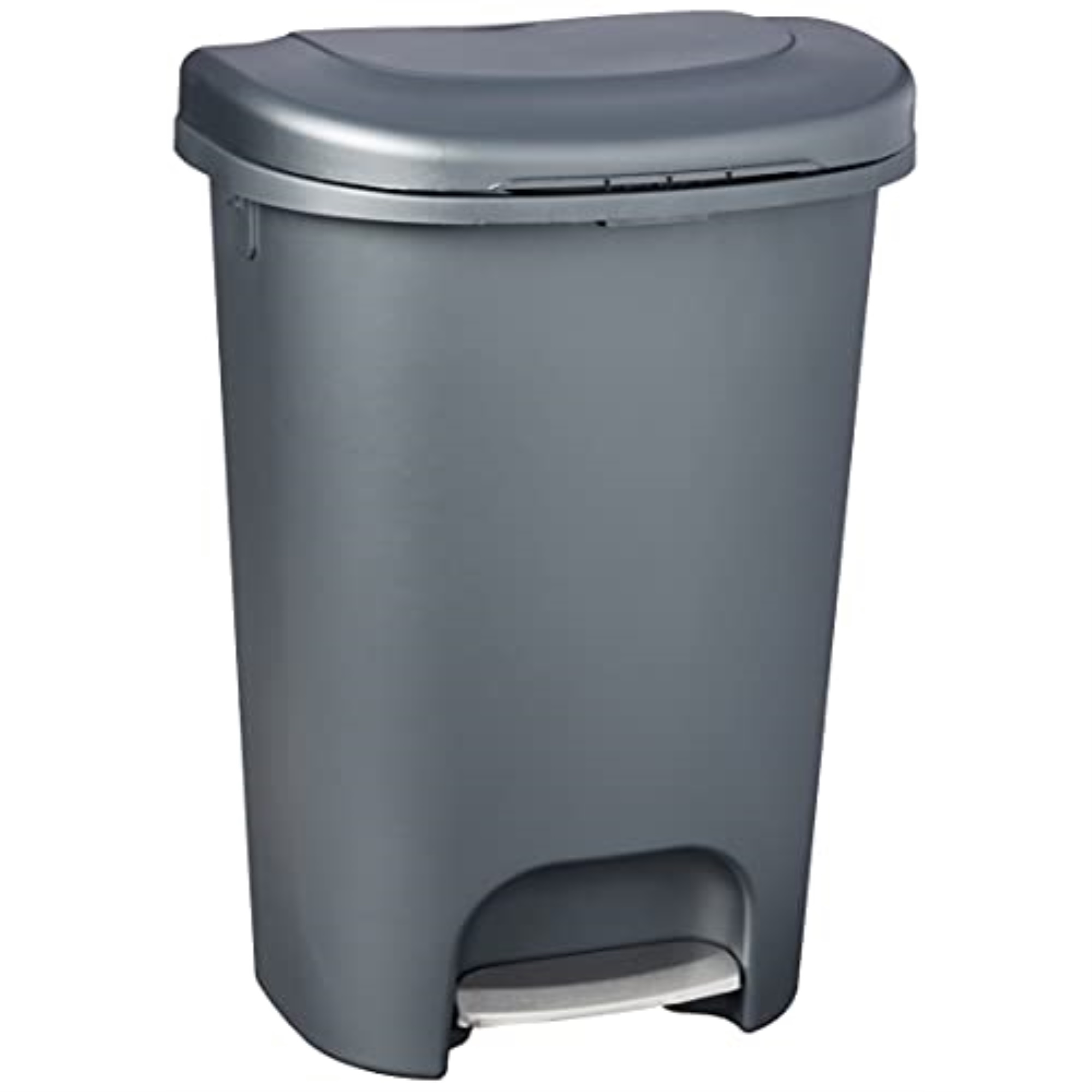 6020896 TRASH CAN STEPON 13G GRY Rubbermaid Premium 13 gal Gray Resin