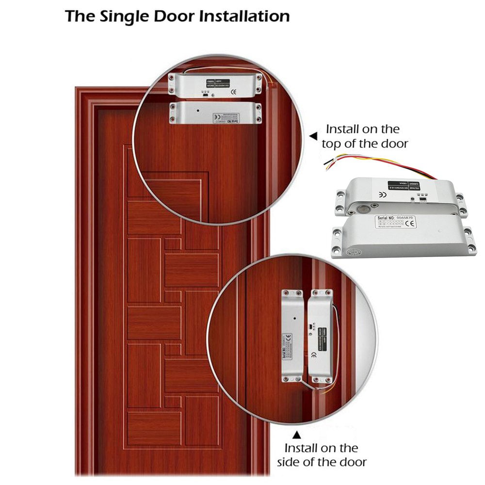 Surface Mounted Electric Mortise Lock Access Control Lock Aluminum