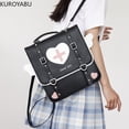 thumbnail image 4 of Mochilas japonesas Y2k para mujer, bonitas mochilas escolares con alas de ángel y corazón kawaii para niñas, estilo preppy, informales, de gran capacidad, 4 of 5