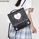 thumbnail image 4 of Mochilas japonesas Y2k para mujer, bonitas mochilas escolares con alas de ángel y corazón kawaii para niñas, estilo preppy, informales, de gran capacidad, 4 of 5