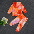 thumbnail image 6 of Qiylii Two Pieces Baby Girls/Boys Tie Dye Hoodie Top+Long Pants Sport Suit, 6 of 7