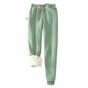 thumbnail image 1 of Gibobby Pantimedias Cómodas y Cálidas Engrosamiento Mostrar pantalones cálidos relleno Pantalones finos Pure Ladies Loose Color Yard Pants（Verde， XXXXXL), 1 of 3
