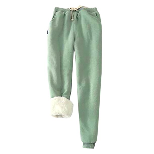 Gibobby Pantimedias Cómodas y Cálidas Engrosamiento Mostrar pantalones cálidos relleno Pantalones finos Pure Ladies Loose Color Yard Pants(Verde, XXXXXL)