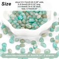 thumbnail image 5 of 2 Strands 128 pcs Natural Amazonite Gemstone Beads Green Semi Precious Beads 5~8.5 mm Irregular Nugget Drilled Loose Gemstone Bead for Jewelry Making Hole: 0.7mm, 5 of 6