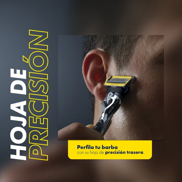 Cartucho de Rastrillo Gillette Proshield con 5 Hojas para Rasurar la Barba 2 pzas