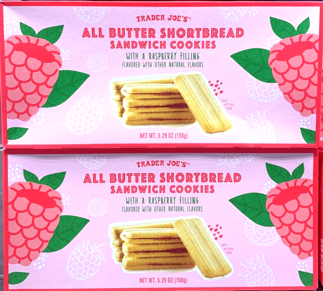 2 Packs Trader Joe's All Butter Shortbread Sandwich Cookies 5.29 oz