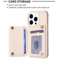 thumbnail image 5 of SaniMore for iPhone 14 Pro Max (6.7" 2022) Case, Flip PU Leather Diamond-Shaped with Built-in Card Slots, Kickstand and Shockproof Anti-drop Phone Case for iPhone 14 Pro Max Wallet Shell, Beige, 5 of 7