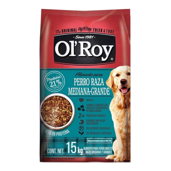 Alimento para perro Ol'Roy Adulto 15 KG