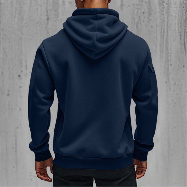 Mens Hoodies Sweatshirt Oversized Acid Wash Hoodie Quarter Zip