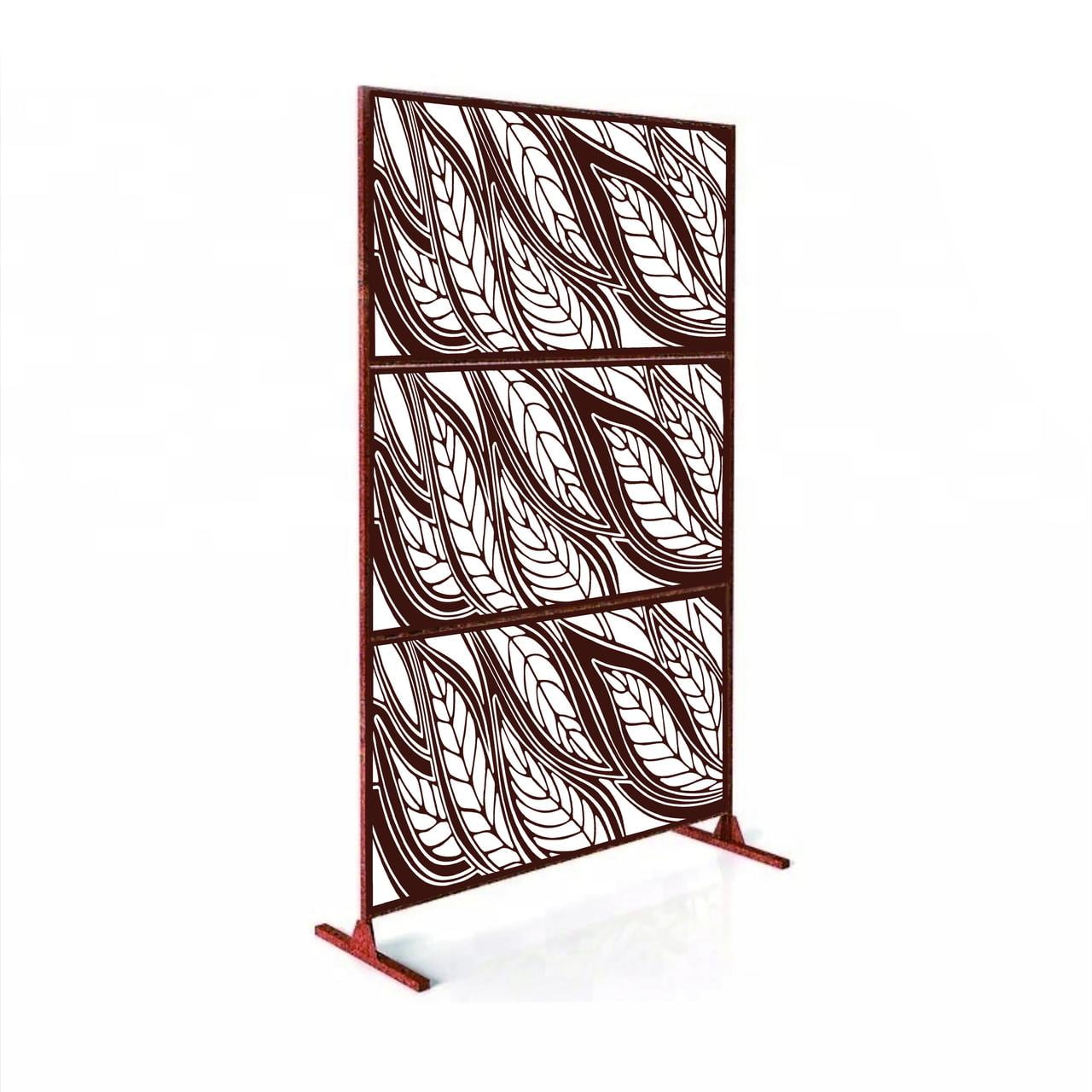 6' H x 4' W Laser Cut Metal Privacy Screen,Metal Privacy ...