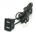 thumbnail image 1 of Car Dash Flush Mount Two USB Port Panel Auto Boat GPS 4IN 6PIN Cable Adapte, 1 of 8