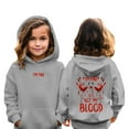 thumbnail image 2 of LUOGENLI Girls Hoodies Size 14-16 Full Zipper Girls Casual Long Sleeve Hoodies Cute Oversized Pocket Sweatshirt Tops Girls Hoodies Size 10-12 Red Grey 6-7 Years, 2 of 9