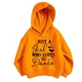 thumbnail image 1 of MEZZALL Sweat à Capuche Imprimé Lettre pour Enfants Garçons Filles, Orange, 12-18 Mois, 1 of 3