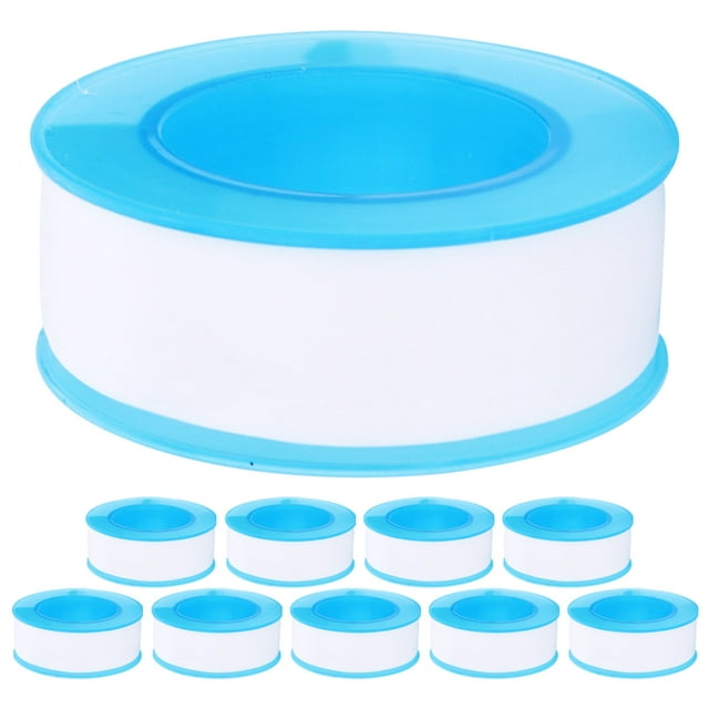FRCOLOR Ruban PTFE Ruban PTFE pour Usage Domestique Blanc Ruban de Réparation Extra Fort avec Excellente Étanchéité 10 Rouleaux, 393.7"X0.75 Pouces(LxW)