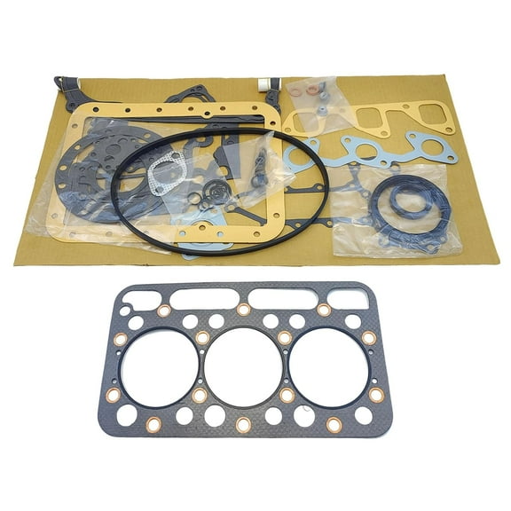 D1402DI Full Head Gasket Set Kit 15814-03310 07916-29635 for Kubota D1402DI Engine L2550DT L2550 L2650DT L2650DTGST L2650F for Bobcat 643 Skid Steer Loader Round Combustion Chamber 45mm