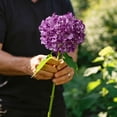 thumbnail image 7 of YardChic 1Pc Hydrangea Artificial Flowers, Bulk Silk Fake Flower with Stems, UV Resistant Faux Hydrangeas Flowers for Table Vase Centerpieces Outside Party Wedding Home Indoor Outdoor Decor, 7 of 7