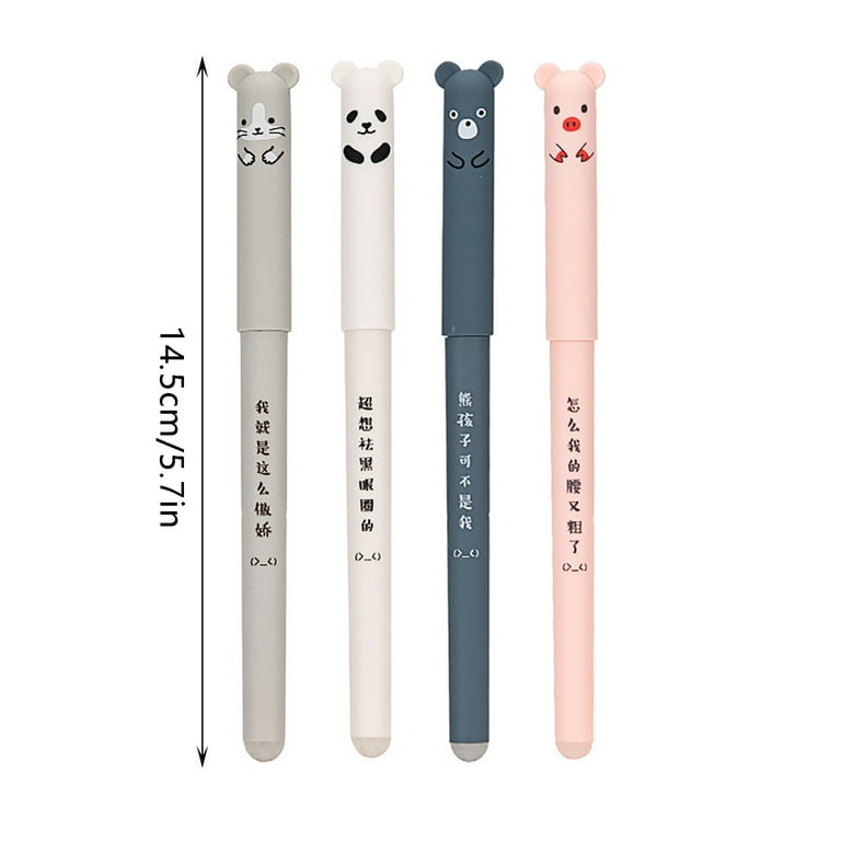 Clearance! Eqwljwe 4pc Pen Holder+20PC Pen Core Erasable Gel Pen Blue Gel Pen Cute Gel Pens Erasable Gel Pen Erasable Gel Pens Erasable Gel Pens