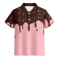 thumbnail image 3 of Hiijoy Big Boy's Summer Polo Shirt Ice-Cream Print Short Sleeve T-Shirt, Sizes 3-14, 3 of 3