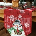 thumbnail image 3 of Christmas Table Runner Holiday Table Runners for Dining Room Snowman Table Runner for Christmas Table Decorations,1 * Table runner, 3 of 6