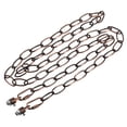 thumbnail image 1 of Unique Bargains 3mm Thick 1.83m Long Hook Loops Connectors Pendant Light Fixture Chain Red Bronze 1 Set, 1 of 5