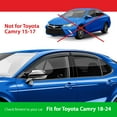 thumbnail image 2 of Goodyear Shatterproof Side Window Deflectors for Toyota Camry 2018-2024, Tape-on Rain Guards, Window Visors for Cars, Vent Deflector, Vent Visor, Car Accessories, 4 pcs - GY003125, 2 of 8
