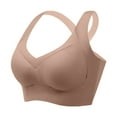 thumbnail image 5 of Sports Bras for Women V Neck Side Support Racerback Seamless Push Up Bralette Workout Yoga Bras, 5 of 6