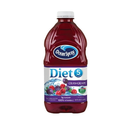 (2 pack) Ocean Spray Diet Juice, Cran-Grape, 64 Fl Oz, 1 (Best Juice Detox Diet)