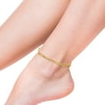 thumbnail image 5 of Everly Women's 4.3mm 14kt Yellow Gold Oval Paperclip Link Chain Anklet - 9 in., 5 of 7