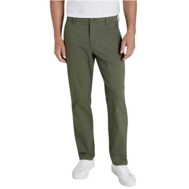 Weatherproof Vintage Men's Performance Flex Flatfront Pant Green Size