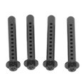 thumbnail image 4 of Soportes De Poste De Cuerpo De Aluminio, Accesorios De Coche RC Reemplazo Negro Resistente Al Desgaste Para Coches 1/10 RC OTVIAP RC Car Shell Column Body Post Bracket, 4 of 8