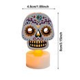 thumbnail image 2 of Electronic Candle Lights Festival LED Halloween Wind Lights Decorative Injection Candles Night Lights Halloween Style Desktop Scenery 7 Candle Winding Candle Book Scented Candle Winter Candle Set, 2 of 3