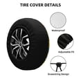thumbnail image 2 of KLL Dancing African Womens Pattern 14-17 inch Spare Tire Cover Universal Wheel Protector for Truck SUV Trailer Camping Rv Tire Covers-17 inch, 2 of 6