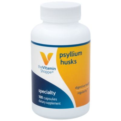 Psyllium Husks – Plantago Ovata Fiber Supplement That Supports Regularity  Healthy Cholesterol, 840 mg per Serving  Gluten Free (100 Capsules) by The Vitamin
