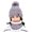 Gray, variant on Winter Beanies Women's Solid Color Knitted Wool Hat with Thick Velvet And Warm Ear Protection Hat